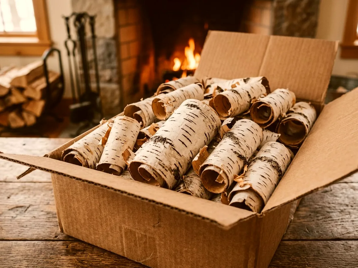 Береста для растопки, короб — фото 3